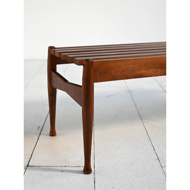 Wood Bench by Gio Ponti for Fratelli Reguitti, 1950s For Sale - Image 7 of 8