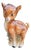 Porcelain Bambi Fawn Table Lamp from Goebel, 1950s For Sale