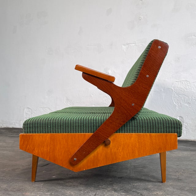 Mid-Century Modern Mid-Century Convertible Sofa from Opp Drevovyroba, 1970s For Sale - Image 3 of 15