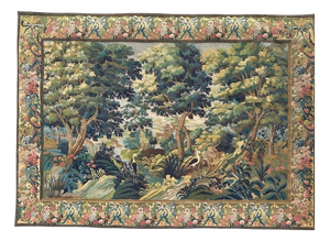 Mid-Century French Aubusson Style Jacquard Halluin Tapestry, 1960s