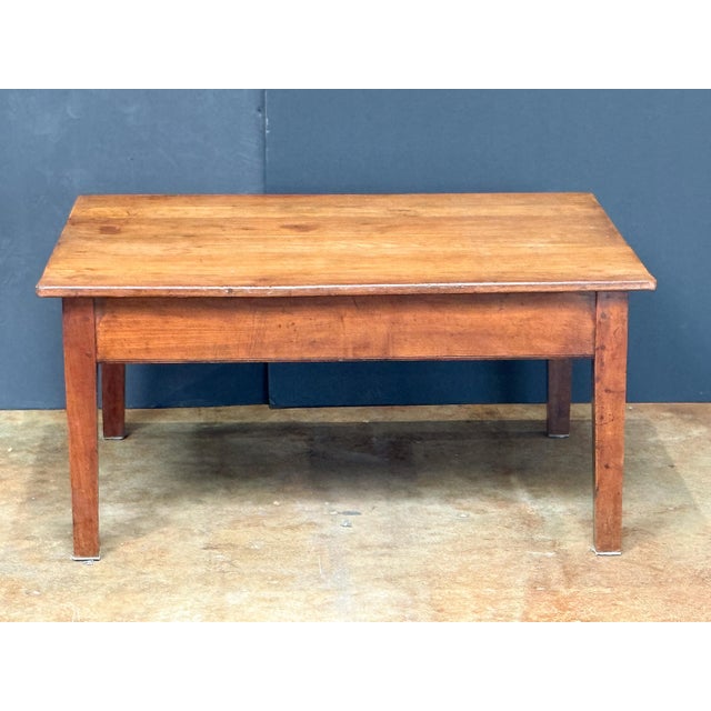Early 20th Century French Rectangular Low or Coffee Table of Cherry For Sale - Image 5 of 8