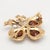 1930s 1930s 14k Yellow Gold Diamond Citrine Pearl Clover Brooch For Sale - Image 5 of 9