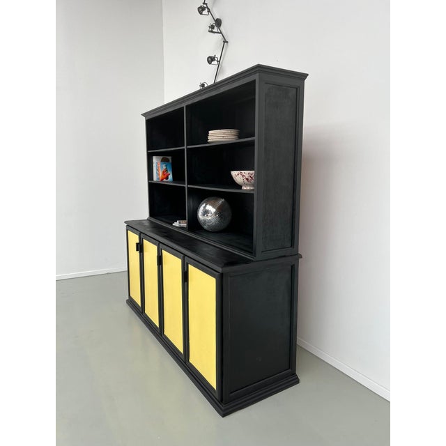 Mid-Century Modern Large 2-Body School Sideboard, 1950s For Sale - Image 3 of 17