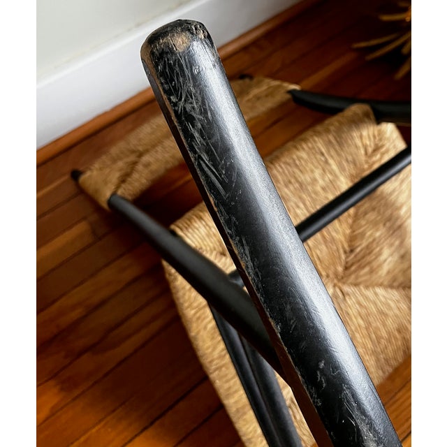 Italian Otto Gerdau Rush Seat Rocking Chair For Sale - Image 13 of 13