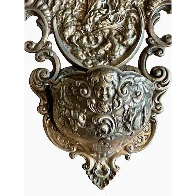 Early 19th Century Silver Holy Water Font, St. Joseph For Sale - Image 4 of 10