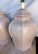 Beautiful Pair of Taupe/Nude Color Ginger Jar Table Lamps. Hexagon top with band detail going down the sides. Beautiful...