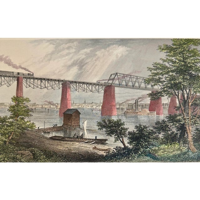 Illustration City of Louisville, Original Print From Picturesque America, 1872 For Sale - Image 3 of 3