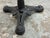 Marble Top Industrial Cast Iron Bistro Table For Sale - Image 9 of 12