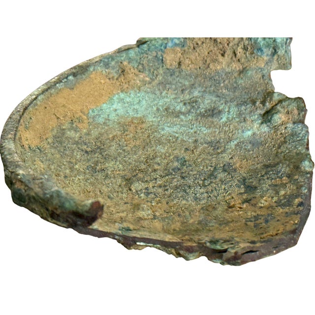 Turquoise Etruscan Bronze Simpulum Ceremonial Ladle W/ Handle Italy, Circa 6th Century Bce For Sale - Image 8 of 10