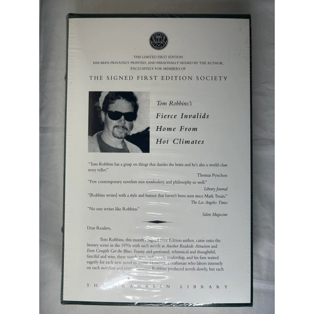 Gold 1990s-2000 Vintage Franklin Library, Signed First Edition Society Collection, Leather Books - 5 Pieces. For Sale - Image 8 of 9