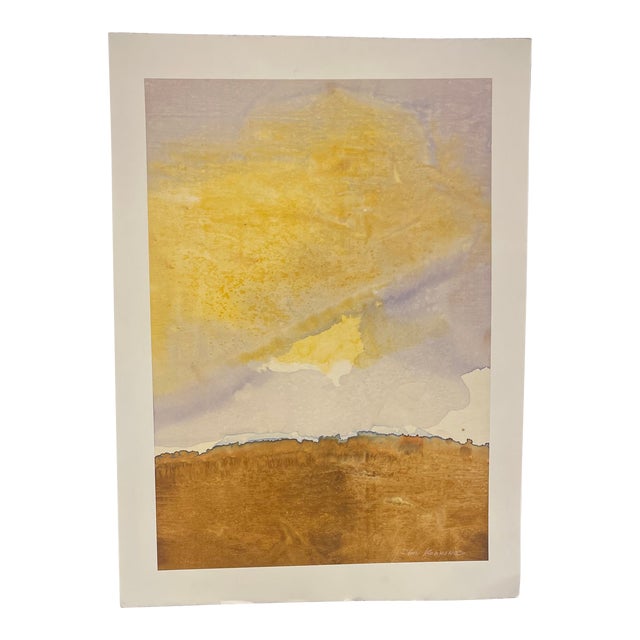 1980's, Contemporary Abstract Watercolor Painting by John Kokkinos For Sale