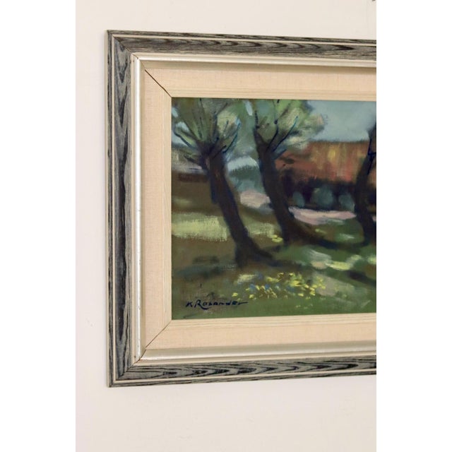 Kurt Rosander, Woman and House, 1960s, Oil on Canvas, Framed For Sale - Image 8 of 11
