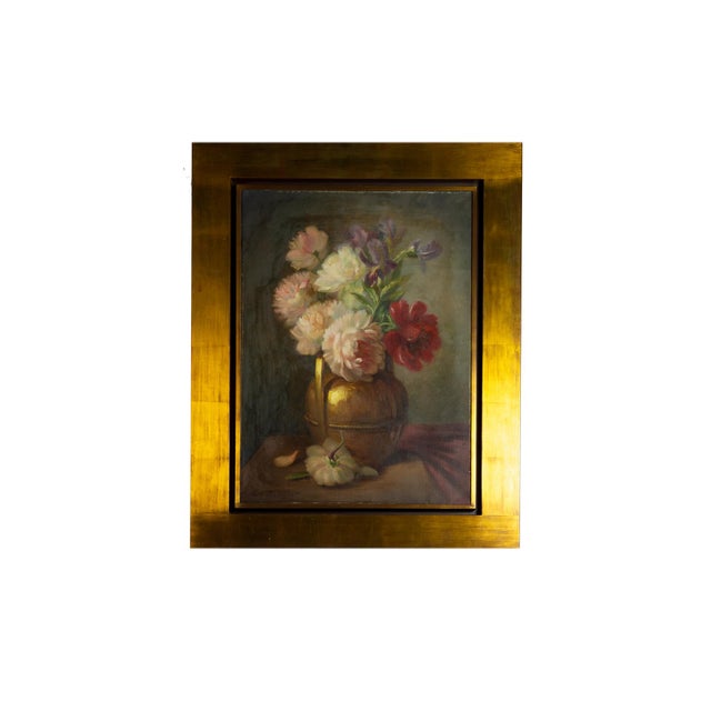 Raymond Besse, Floral Still Life, 20th Century, Oil on Canvas For Sale - Image 3 of 8
