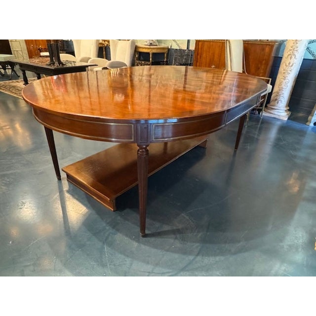 Traditional French Louis XVI Mahogany Dinning Table For Sale - Image 3 of 6