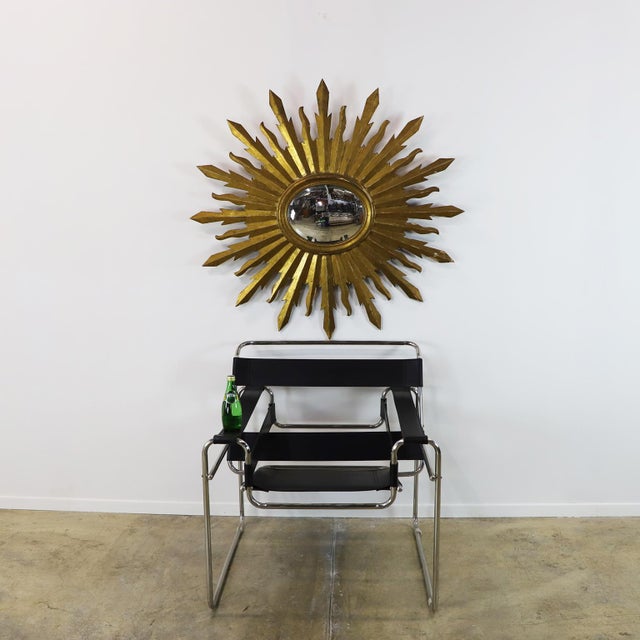 19th Century Big Size Gold Leaf Sunburst Mirror For Sale - Image 12 of 17