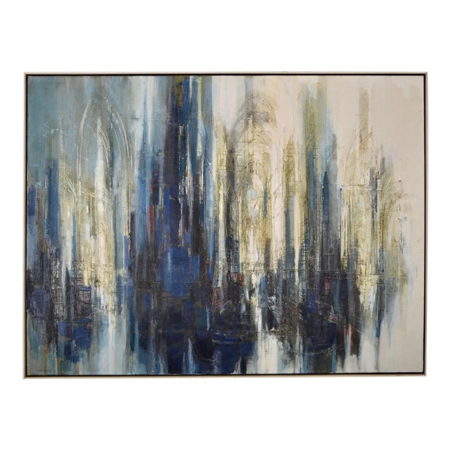 Oversize Original Mid Century Painting by Donald Stoltenberg For Sale