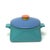 Mid 20th Century Mid 20th Century Color Blocked Square Casserole Dish With Lid by Lindt-Stymeist For Sale - Image 5 of 12