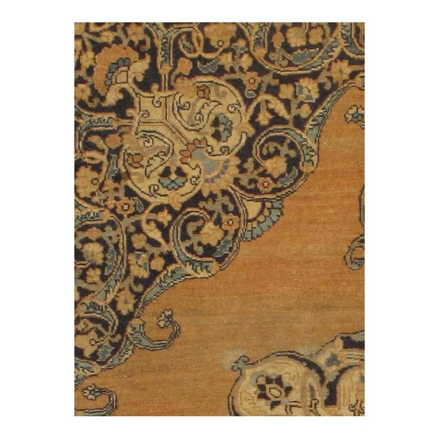 Antique Tabriz Hajijalili Rug, Country of Origin: Persia, Circa Date: 1880' A sumptuous array of vines and palmettes...