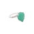 Natural Emerald Diamond Ring Size 7 14k White Gold 7.17 TCW Certified For Sale - Image 11 of 18