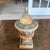 18th Century Antique Early 19the Century Dutch Tole Covered Urn With Ochre in Painted Design For Sale - Image 5 of 9
