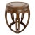 Vintage Asian Carved Wood Garden Stool For Sale