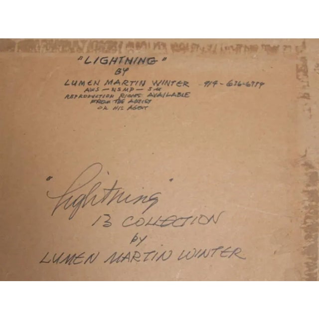 This painting was created by American artist Lumen Martin Winter. Winter's figurative equestrian paintings sometimes play...