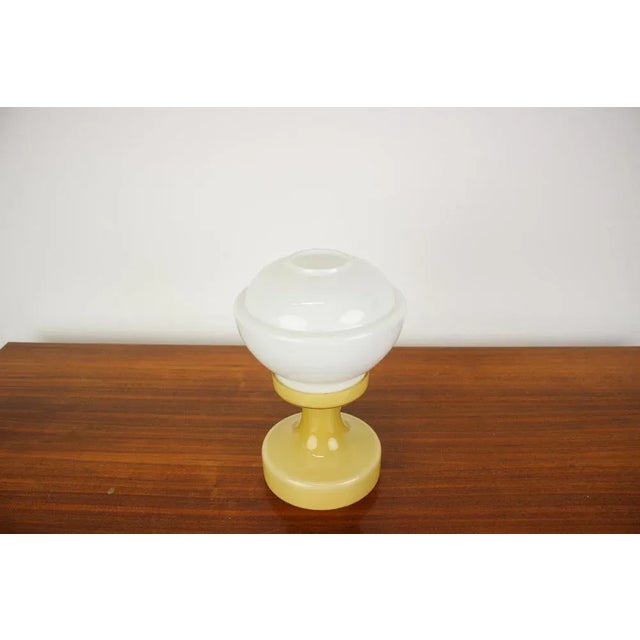 Glass Table Lamp by Valasske Mezirici, 1970s For Sale - Image 4 of 9