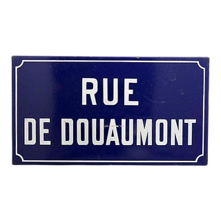 Mid-Century French Street Sign For Sale