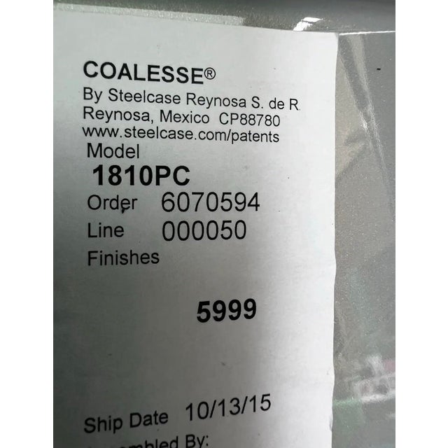 Vintage Collection of Red Abstract Coalesse Steelcase Dining Chairs For Sale - Image 11 of 12