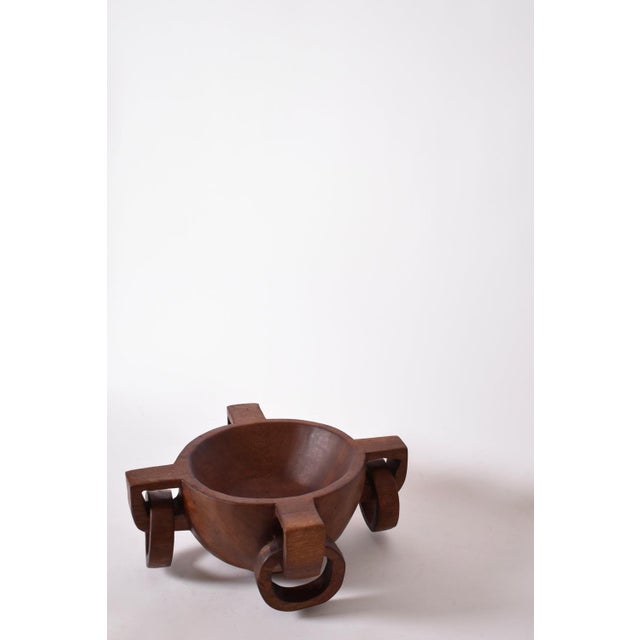 Large African Bowl with Handles, 1970s For Sale - Image 3 of 5