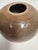 Brown 1970s Handmade Wood Fired Stoneware Vase with Ash Glazed Speckled Finish For Sale - Image 8 of 9