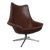 Danish Pirouette Swivel Chair in Leather by H. W. Klein for Bramin, 1960s For Sale