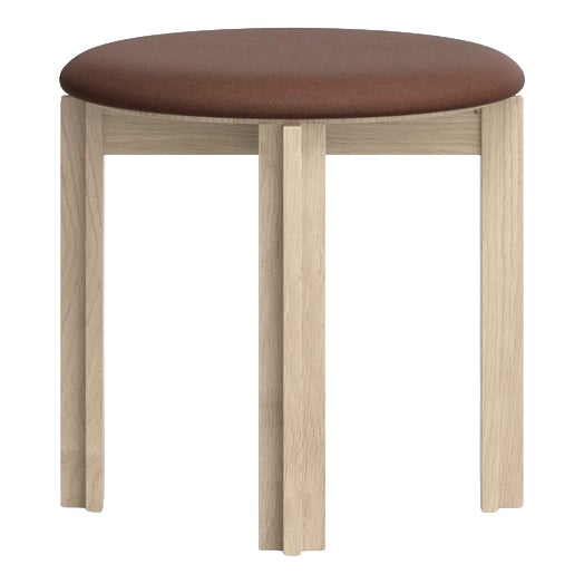 White Stained Oak Principal Stool by Bodil Kjaer for Grade For Sale