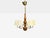 Hans Bergström Attr., Pendant Light, Brass, Wood, Sweden, 1920s For Sale - Image 4 of 9