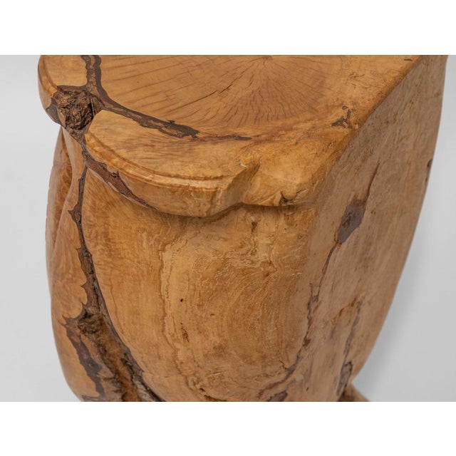 Pierre Decorse Organic Sculptural Olive Burr Wood Wabi Sabi Side Cabinet 2003 For Sale - Image 9 of 15