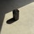 Small Side Table in Black Petrified Wood with Striates and Beige Lower Side For Sale - Image 9 of 18