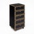 Vintage French Pair of Leather Covered Filing Cabinets, Casters For Sale - Image 4 of 10