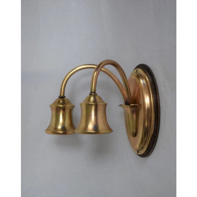 1920s Art Deco Wall Lamp in Brass For Sale - Image 5 of 5