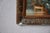 Wood Antique Bohemian Mirror in Embossed Metal Frame with Oak Leaves, 1950s For Sale - Image 7 of 10