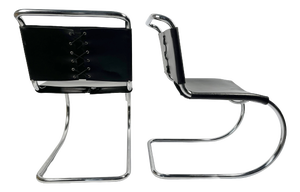 MR10 Chairs by Ludwig Mies Van Der Rohe for Knoll International, 1970s, Set of 2