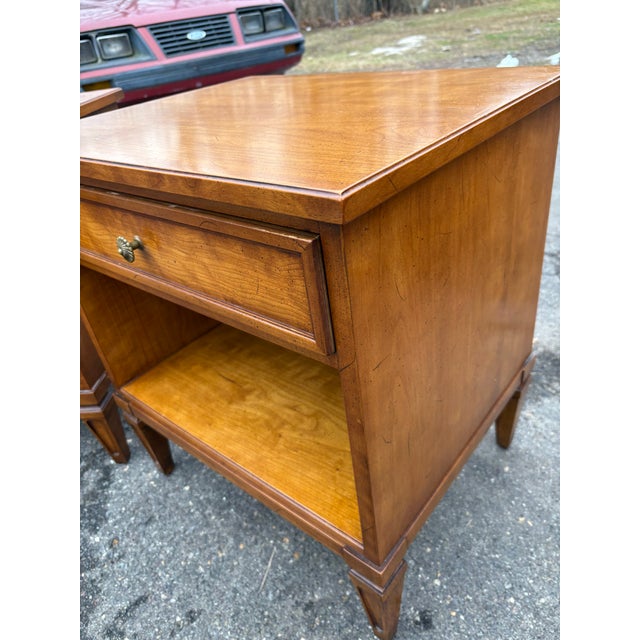 Henredon Vintage Henredon Walnut Regency Bedroom Set For Sale - Image 4 of 12