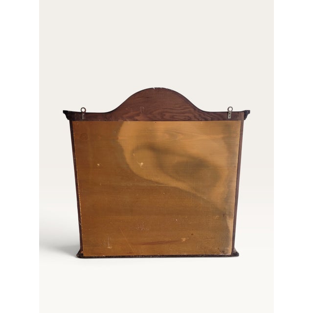 Vintage Dutch Glazed Wall Display Cabinet in Curio Vitrine, Netherlands, 1960s For Sale - Image 12 of 13