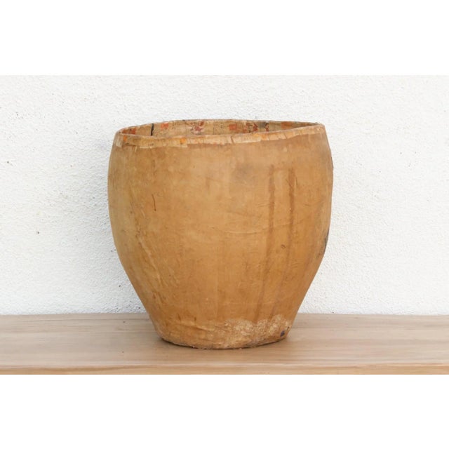 Asian Mythical Guardian Paper Maché Basket For Sale - Image 3 of 12