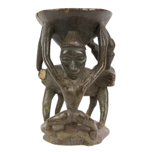 19th Century Tribal African Carved Stool