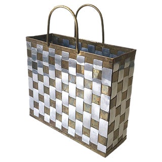 Italian Magazine Rack, 1970s For Sale