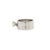 Metal Mid-Century 14k White Gold & Diamond Ring With a Wide Band For Sale - Image 7 of 12