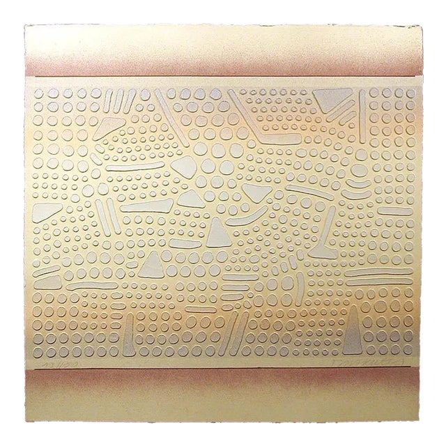 Paul Maxwell "#722 Aura" Signed #Ed Textured Art Print For Sale