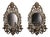 Antique Baroque Style Bronze Wall Mirrors with Integrated Candleholders, Set of 2 For Sale