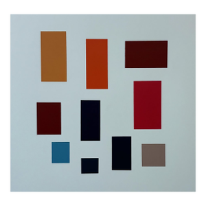 Contemporary Abstract Acrylic on Birch Panel "Ensemble" by Tom McGlynn