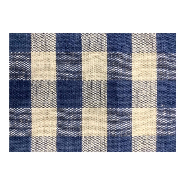 Plum Textiles Wales Check Marine Linen For Sale